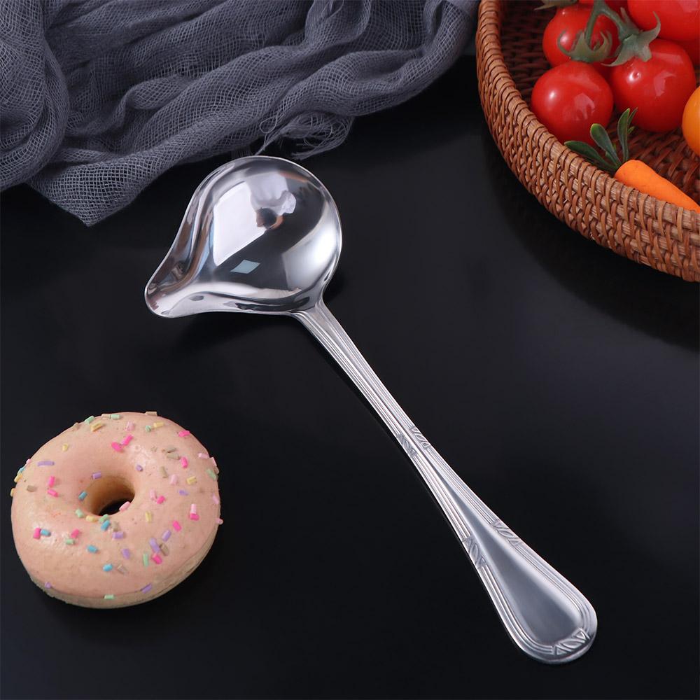 Reusable Effortless Soup Multifunctional Oil Spoon Cooking Tool Soup Spoon  Sauce Serving