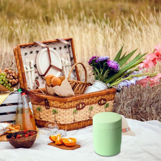 Mini termohrnek s kapacitou 260 ml Nepropustná izolovaná nerezová poměděná izolační nádoba Chladicí nádoba na potraviny