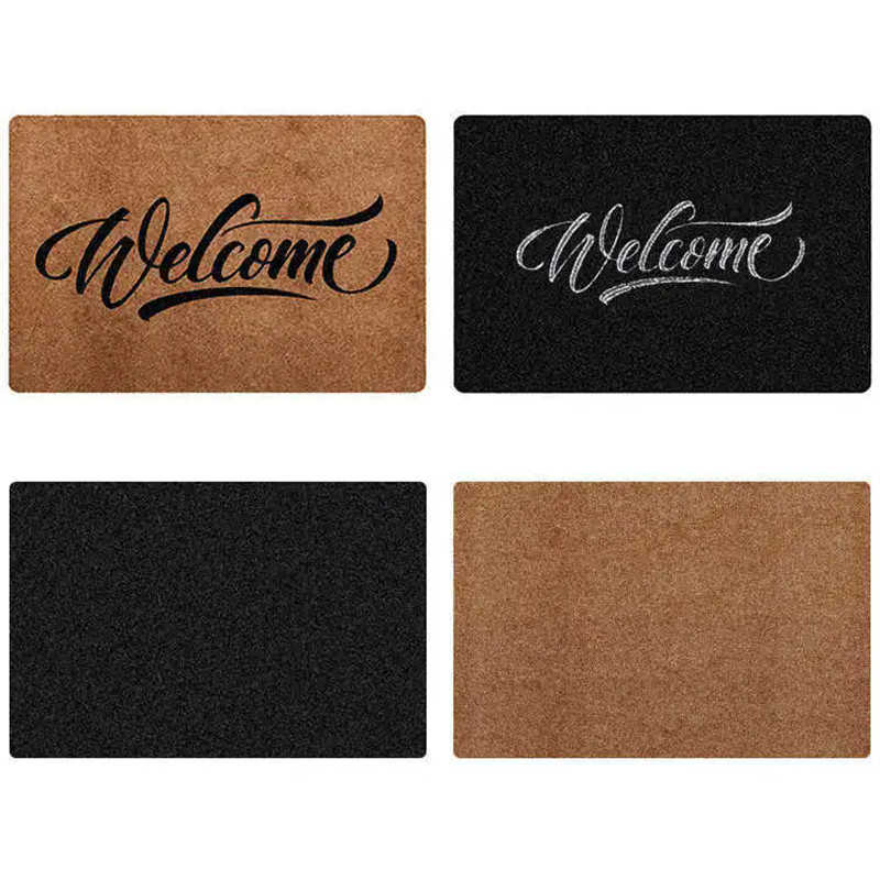 Decoratief Voordeurmat Tapijt Entree Deurmat voor Huis en Buiten 40x60cm Polyestervezel TPR Antislip Hal Vloermat