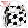 24pcs Soccer Party Favor Box Golden Gift Boxes Treat Boxes for Soccer Birthday Decorations Soccer Team Gift Boxes Sports Themed Treat Boxes