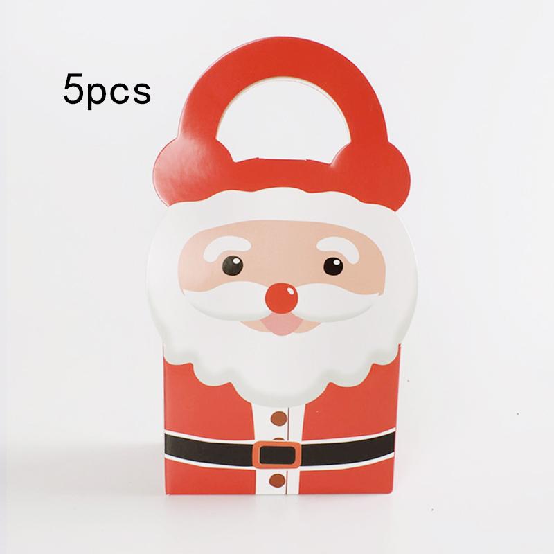 Caixa de doces com tema de Natal, lanches, biscoitos, caixas de embalagem, 2024, sacolas para presentes de festa de Natal, 2025, suprimentos para decoração de ano novo