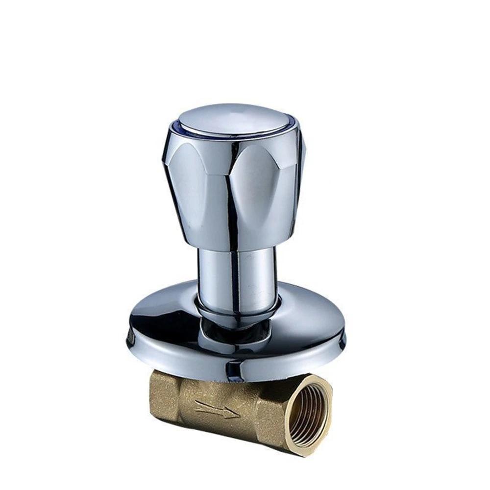 1 Stück Kupfer Badewannenarmatur Ventil 1/2'' 3/4'' Badezimmer Dusche Kaltwasserhahn Ventil Einzelgriff Unterputz Eckventil Zubehör