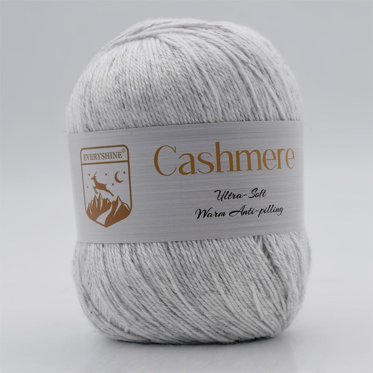 

6 мотков премиальной кашемировой пряжи – 50 г/моток 320 м Мягкая пряжа для вязания и крючком для рукоделия, связанного вручную – Роскошное теплое волокно для шарфов, шапок, свитеров