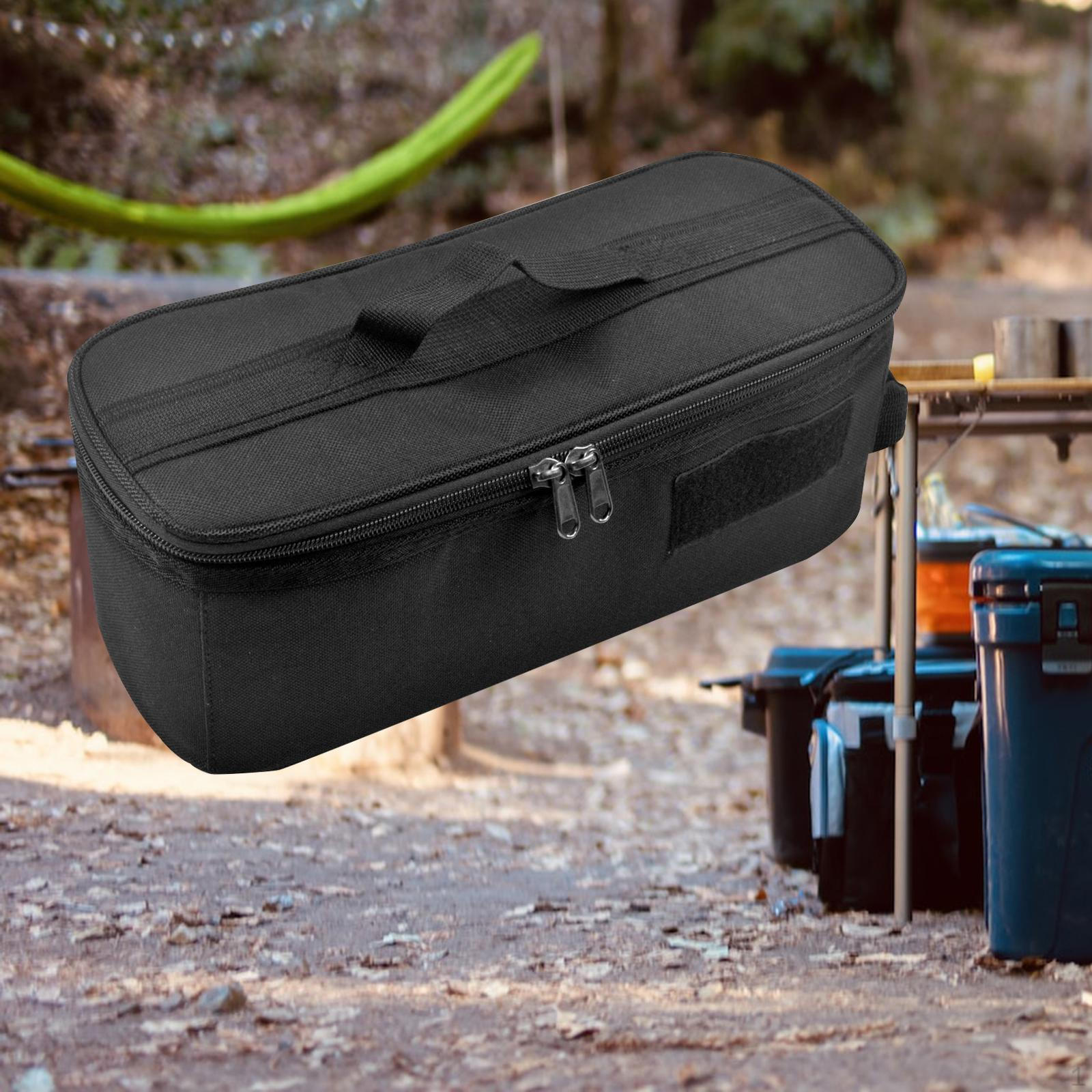 

Lightweight Camping Tableware Storage Bag Travel for Cookware Kitchen Black