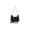 Versace Jeans Couture Baroque Carved Logo Buckle Grain Leather Shoulder Bag Women Shoulder Bag Black 74VA4BF5-ZS413-899