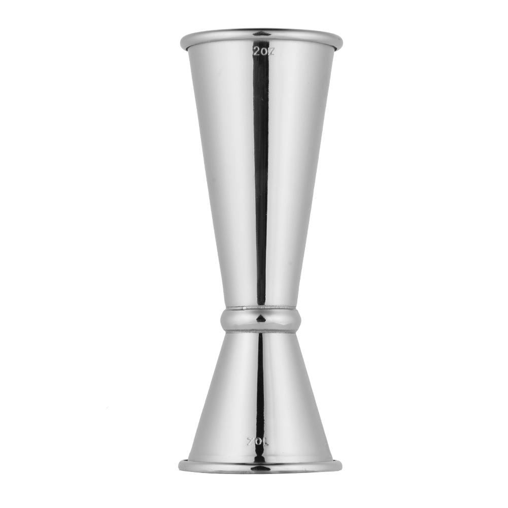 Barový šejkr na víno a koktejly z nerezové oceli 304, dvojitý odměrný kalíšek, barmanská odměrka