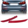 Car Tail Light Rear Bumper Reflector Lights Red Lens for BMW 5-Series 530dX/535d/528i F10/F18 Sedan 2014-2017 Facelift