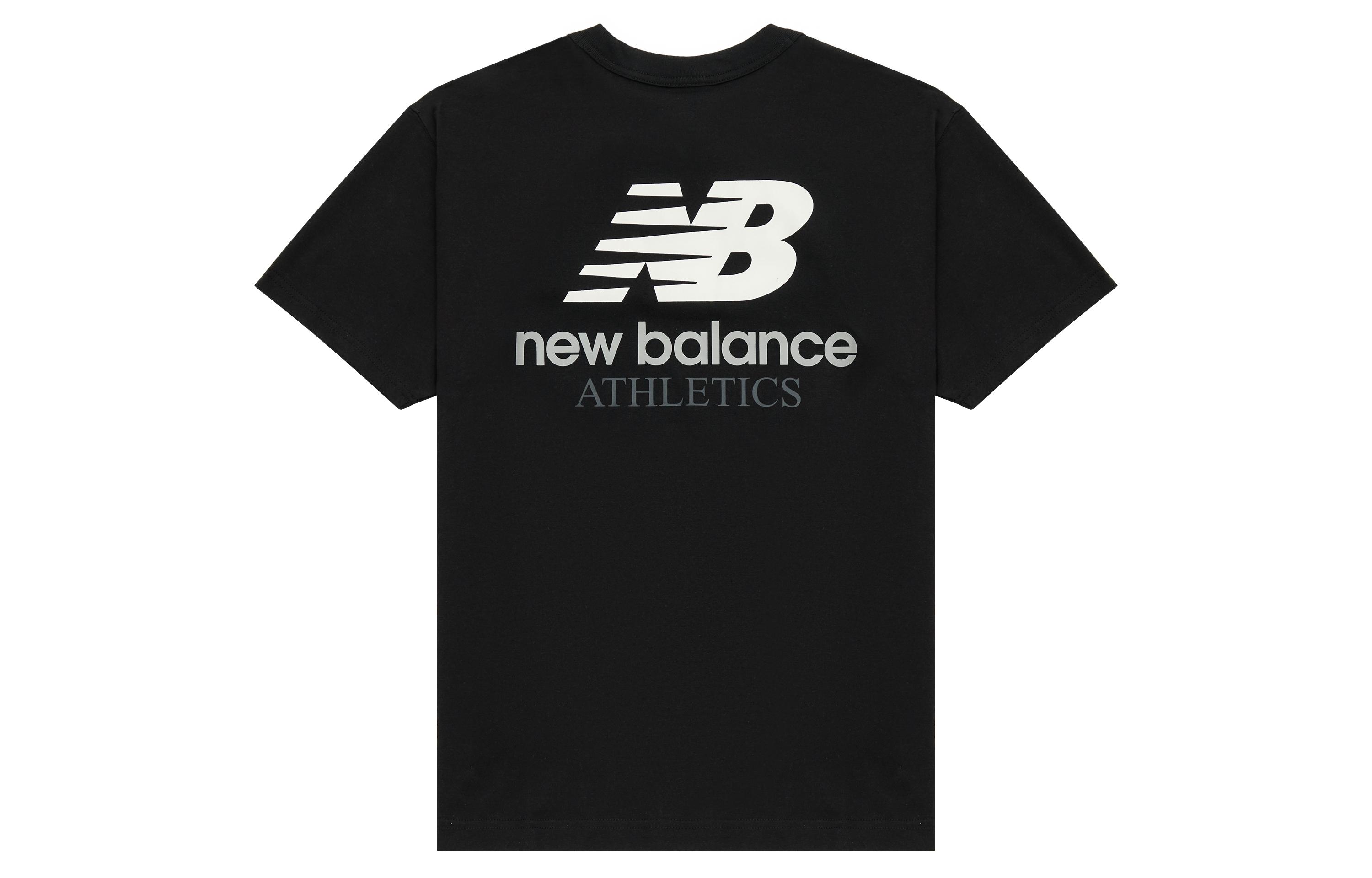 New Balance T Shirt Unisex Black AMT31504-BK L