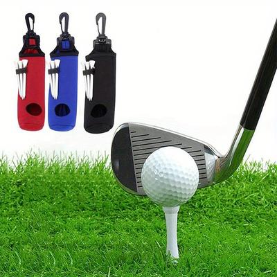 1pc Golf Tasche mit Haken Portable Storage Tasche Golf Ball Schutzhülle Strap