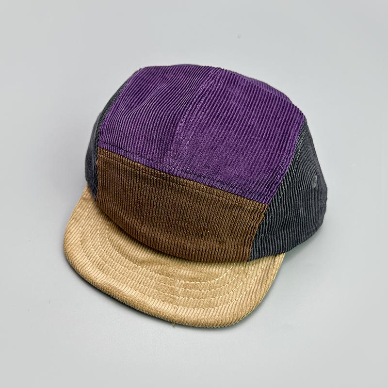 Japanese Embroidery Block Baseball Hats New Unisex Corduroy Breathable Retro Sunshade Versatile Street Fashion Peaked Caps