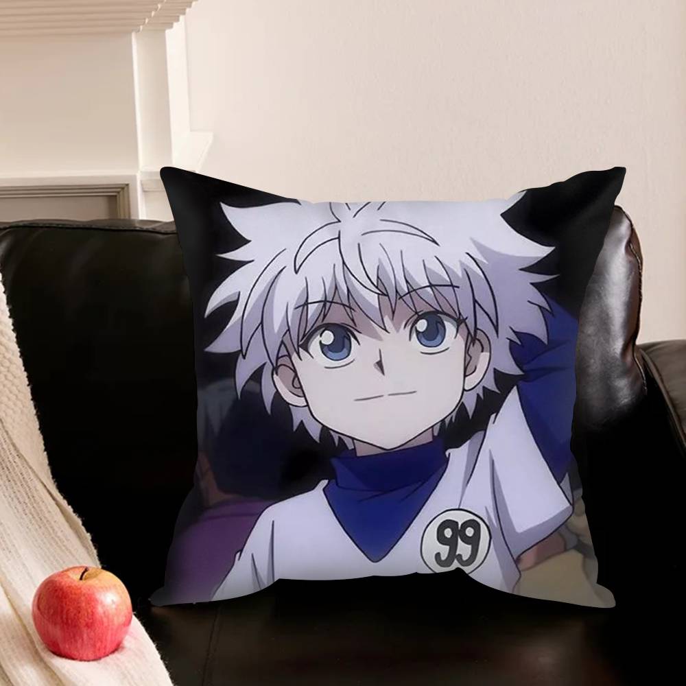 K-Killua Zoldyck H-Hunter X H-Hunter Pillowcase Living Room Sofa Cushion Cover Bedroom Room Bed Pillow Cover Home Decoration
