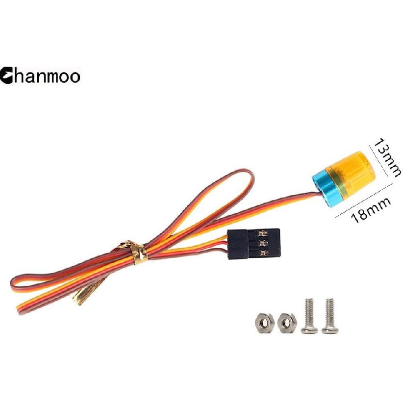 1/10 1/14 RC Car Led Flash Lights Police OD 13MM Multi-Function 360 Degree Rotating Flashing Lamp for 1:10 RC Off Road Car 1:14 Tamiya Tractor RC