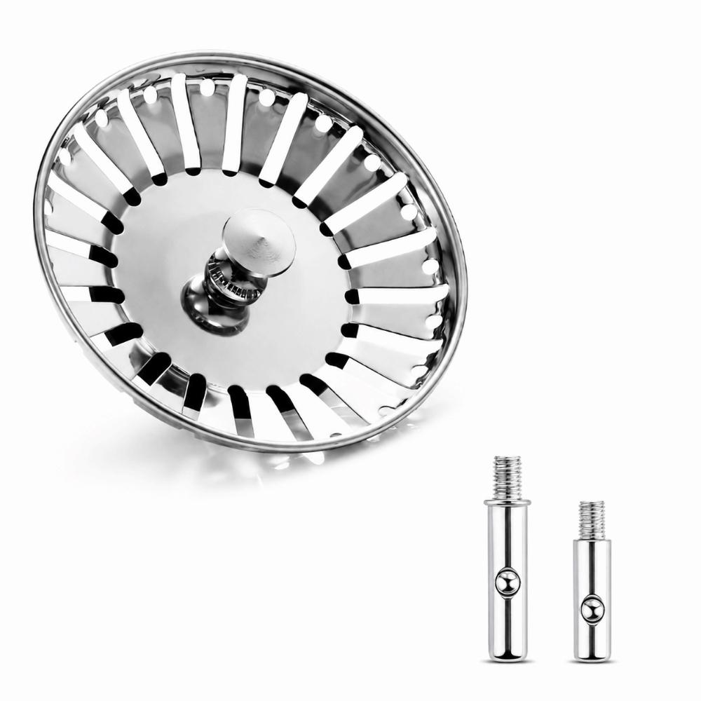 Stainless Steel Sink Strainer Thickening Design Drain Basket Sink Strainer Basket  Kitchen Sink