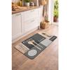 Tapis a motifs en patchwork 45 x 75 cm Cantine
