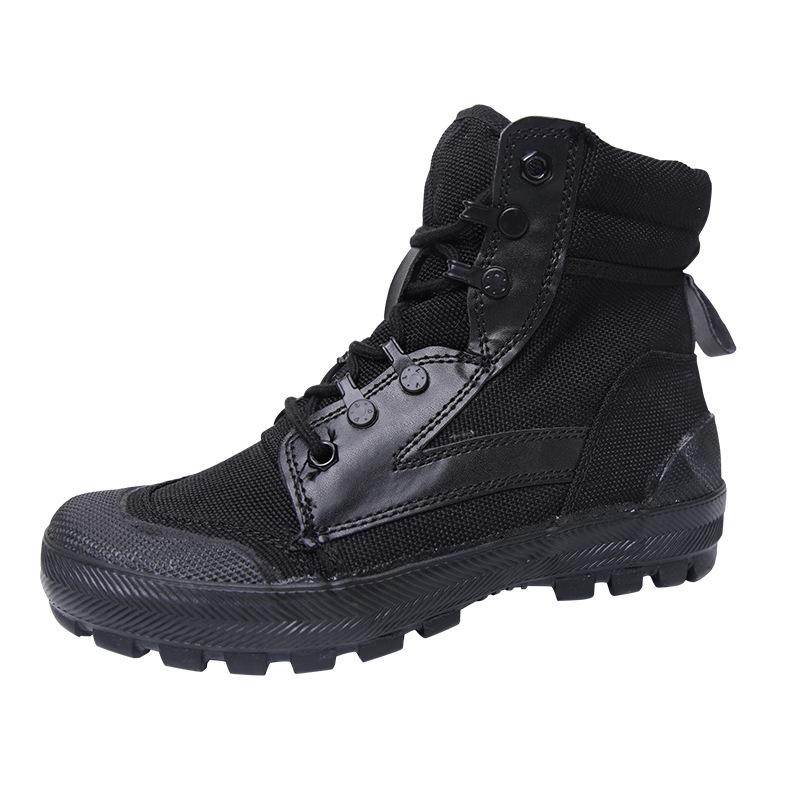 3537 Liberation High-Top Canvas Shoes: Wear-Resistant, Breathable, Forest Protection, Anti-Slip, Sand-Proof Mountaineering Boots