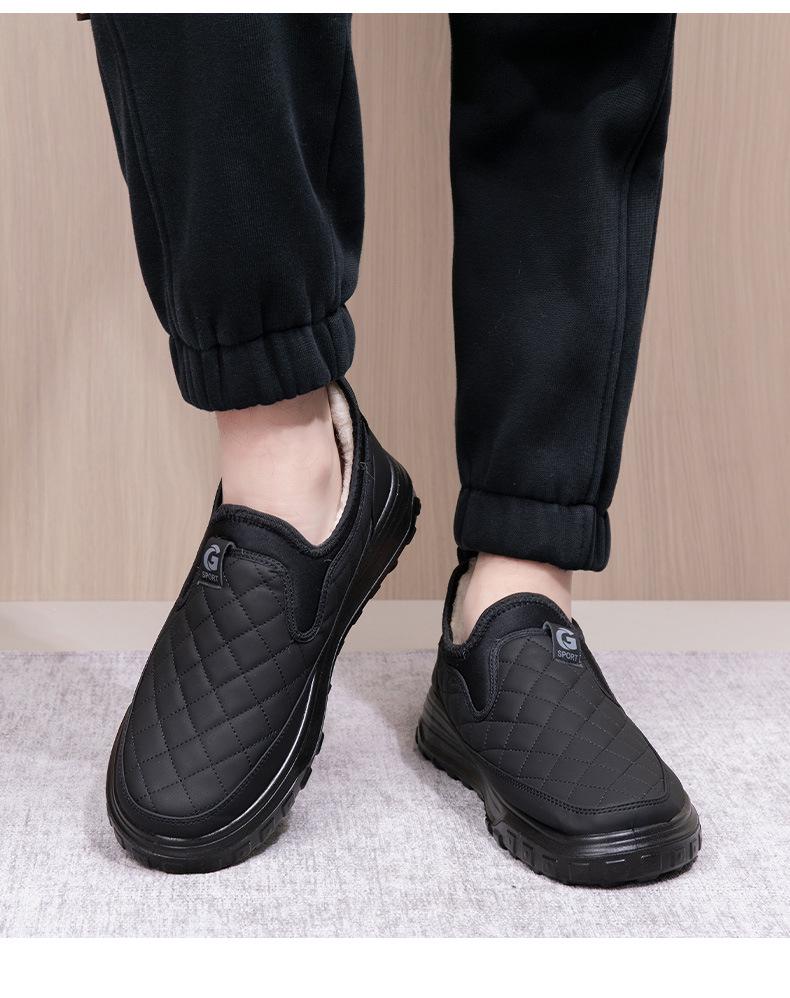 Pánské zimní sněhule - Teplé, nepromokavé, protiskluzové, sametem podšité, vlněný komfort pro střední a starší věk