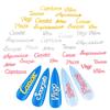 12 Zodiac Signs Alloy Letter Nail Art Accessories Gold Pink Symbol Necklace Charm Multi-Function Jewelry