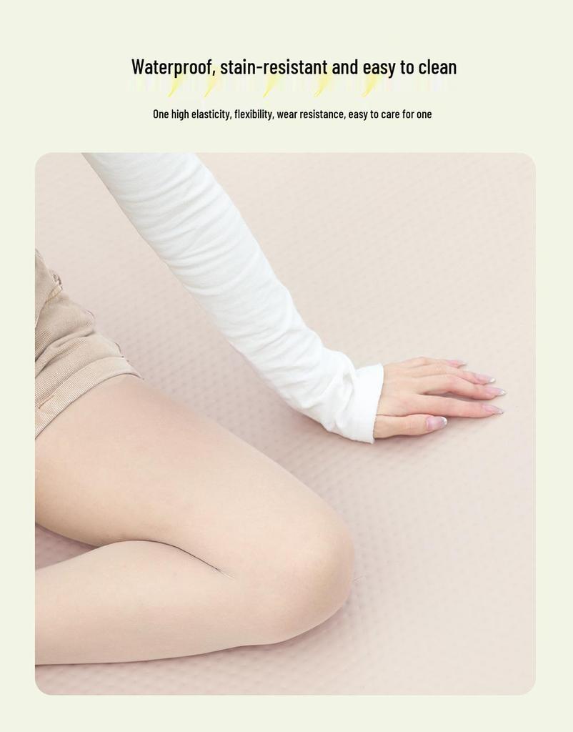 Foldable Inflatable Camping Mattress - Thickened PVC Floor Mat for Outdoor Use