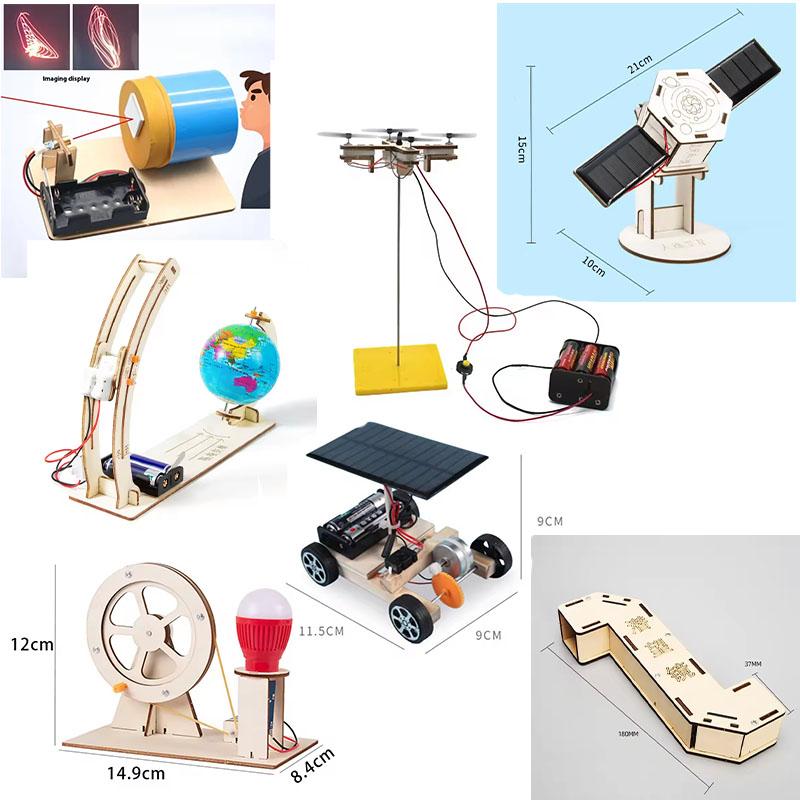 Kinder DIY Wissenschaftsspielzeug Pädagogisches wissenschaftliches Experimentierkasten Modell Physik STEM Projekte Puzzle-Spiele Schul-Laborbedarf Geschenke