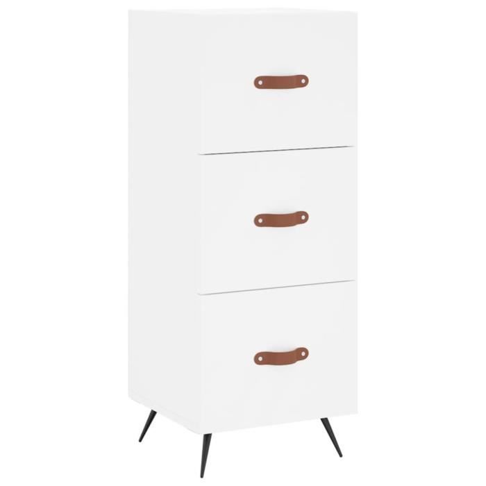 VidaXL White Buffet 34.5x34x90 Cm Engineered Wood 828572