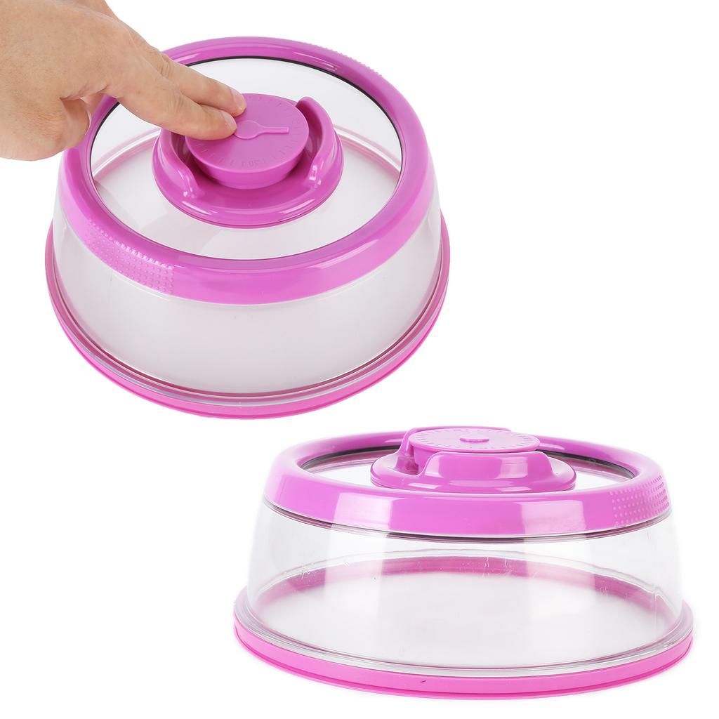 Vacuum Food    Cov  with FreshnessKeeping Film Food    Lid for Home Kitchen(Black )