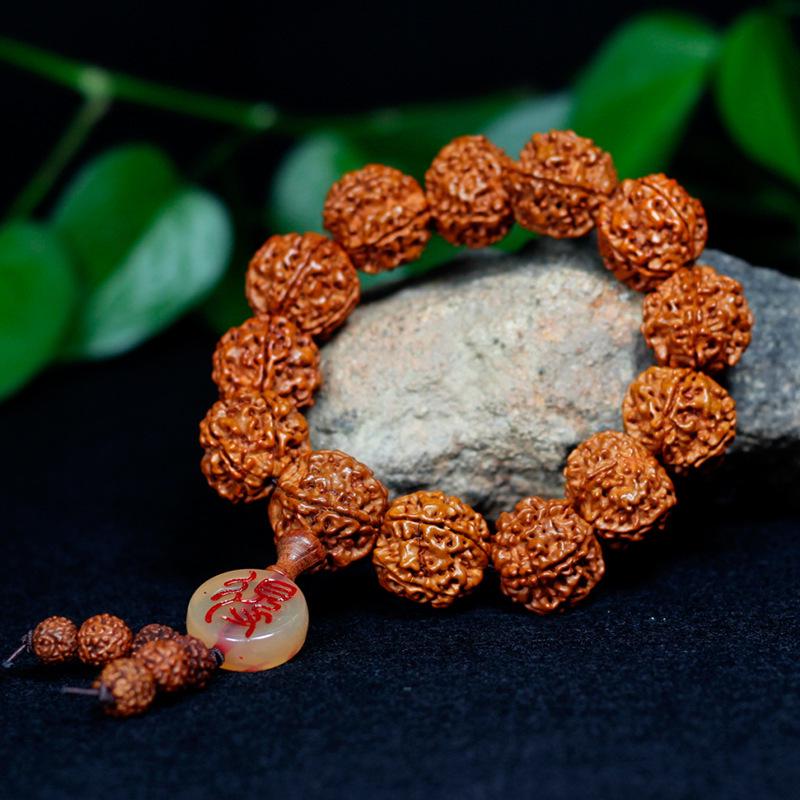 High-Quality Nepal Vajra Bodhi Shedde Men's 5-Bead Bracelet - Popular Live Broadcast Item.