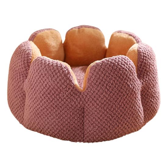 Pet Nest Soft Comfortable Adorable Keep Warmth Petal Shape Pet Cat Dog Sleeping Cushion Pet Supplies
