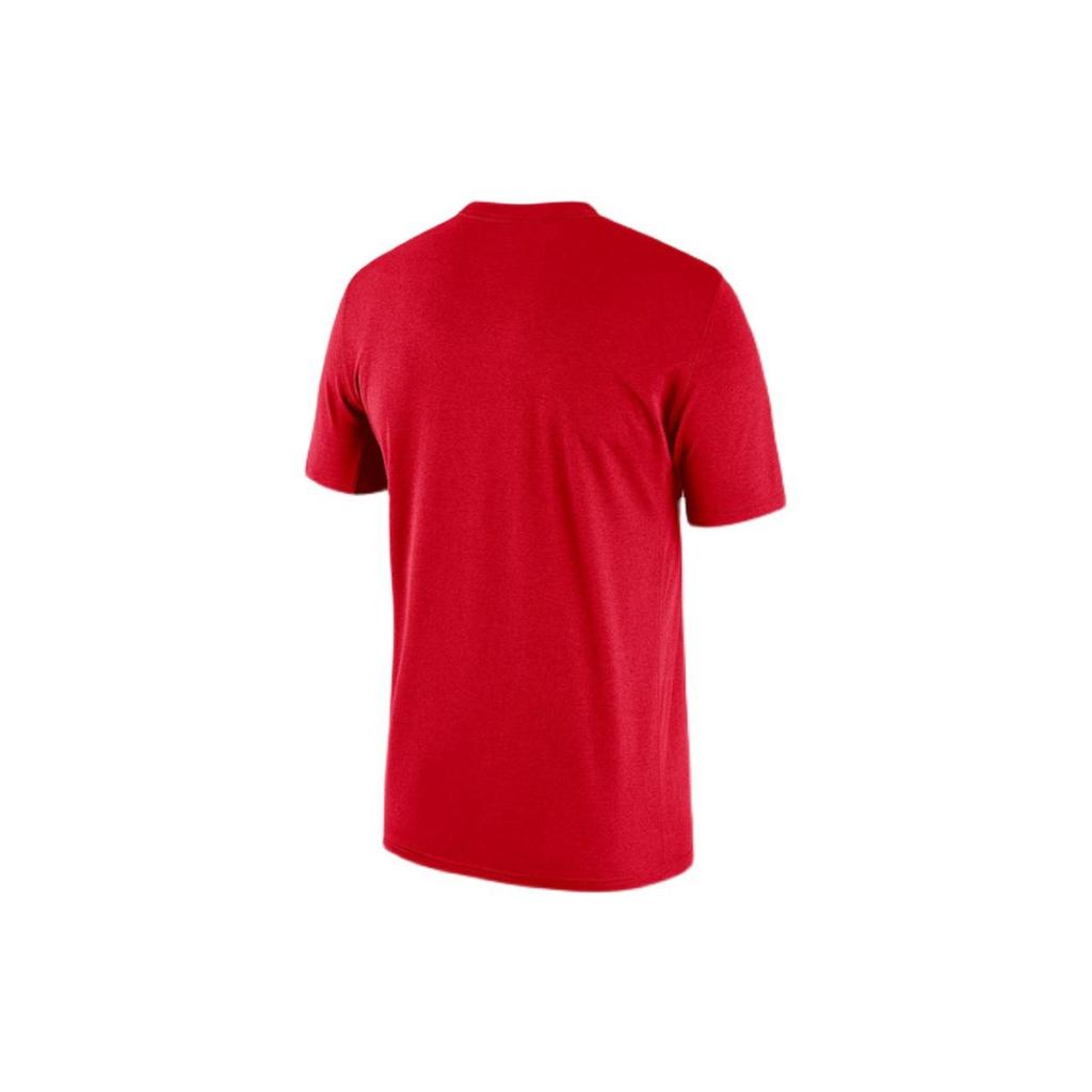 Nike Men's Jordan Chicago Bulls Logo Alphabet Printing Pattern Sports Short Sleeve Red T-Shirt DA6507-657