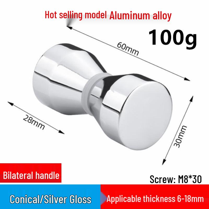 In-Stock Aluminum Alloy Single Hole Small Handle for Bathroom Glass and Sliding Doors