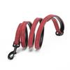 Engravable Microfiber Leather Dog Collar with Adjustable Anti-Lost Tag
