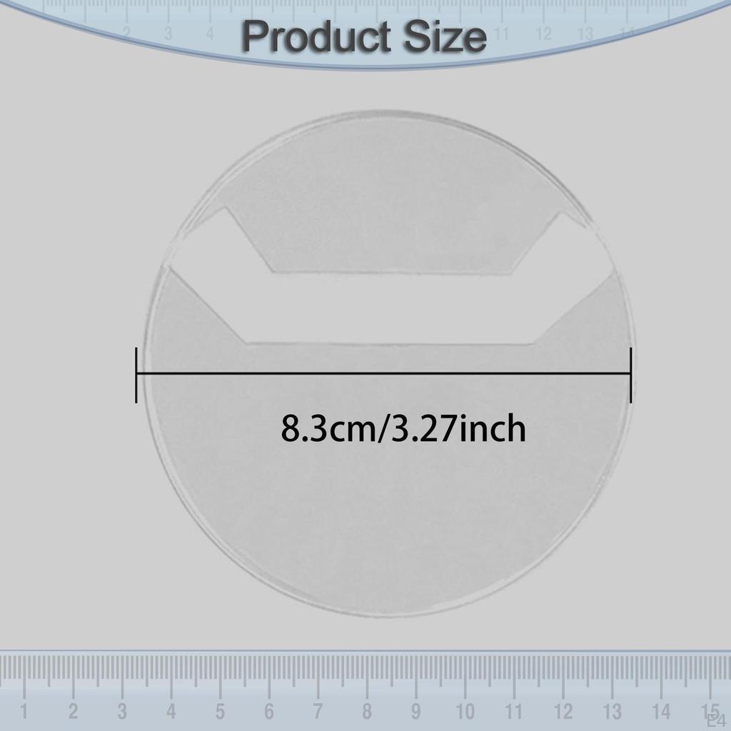 50 Pieces Covers Round Making Accessories for Buttons Anime Idol Card Sleeves Transparent PVC