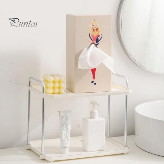 Face Towel Container Storage Box Large Capacity Dustproof Desktop/Wall-Mounted Tissue Storage Bin Paper Dispenser Decoration
