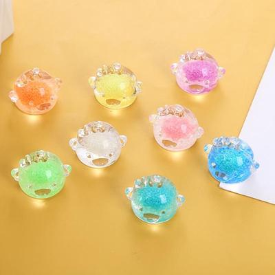 2pcs DIY Nightlight Happy Chicken Doll House Ornaments Car Ornaments Key Chain Children's Toys Stationery Bags and Other Pendants