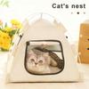 Foldable Pet Tent Cat House All-Season Portable Enclosed Cozy Pet Nest Indoor Travel Pet Bed Cat/Dog Supplies