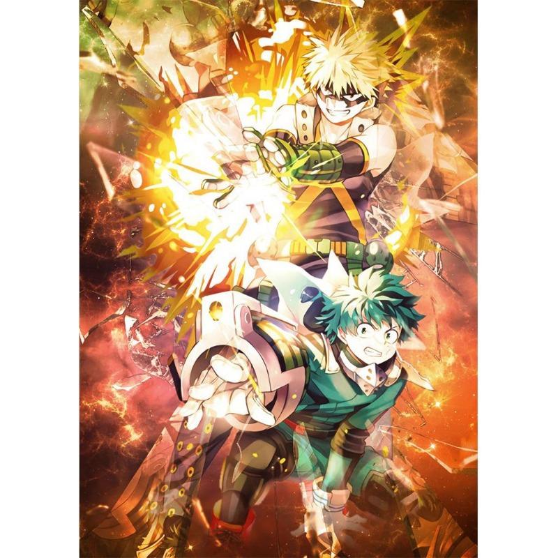 Japan Manga My Hero Academy Decu Poster Canvas Painting Bnha Midoriya Izuku Wall Painting for Living Room Decoration At Home
