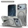 For Magsafe Stand Invisible Hard Protective Phone Case for IPhone 17Air 17 Pro Max 16 15 14 Plus 13 12 Pro Max Magnetic Cover