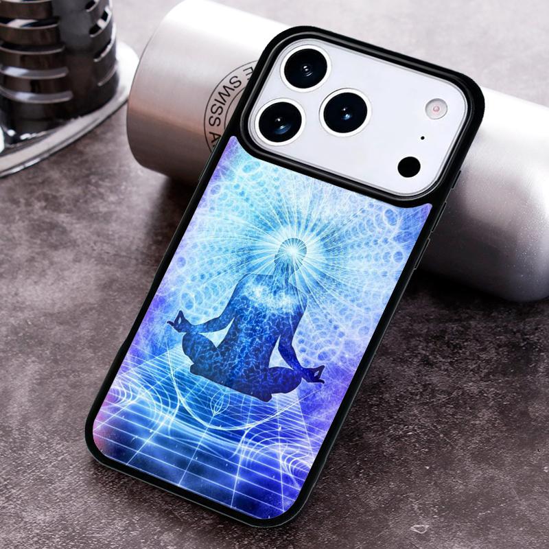 Mandala Chakra Yoga Phone Case for iPhone 17 16 15 Pro Max Air 14 13 12 11 Plus Shockproof Capa Cover