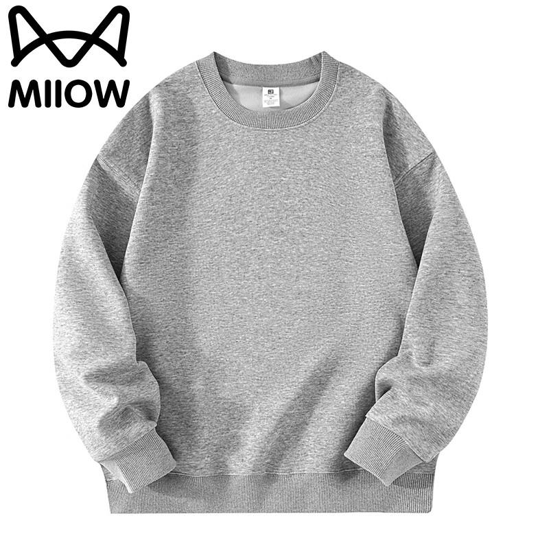 MIIOW Men's Casual Round Neck Long Sleeve Sweatshirt