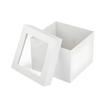10pcs White Pastry Box Square Cake Container Disposable Cake Packaging Box  Commercial