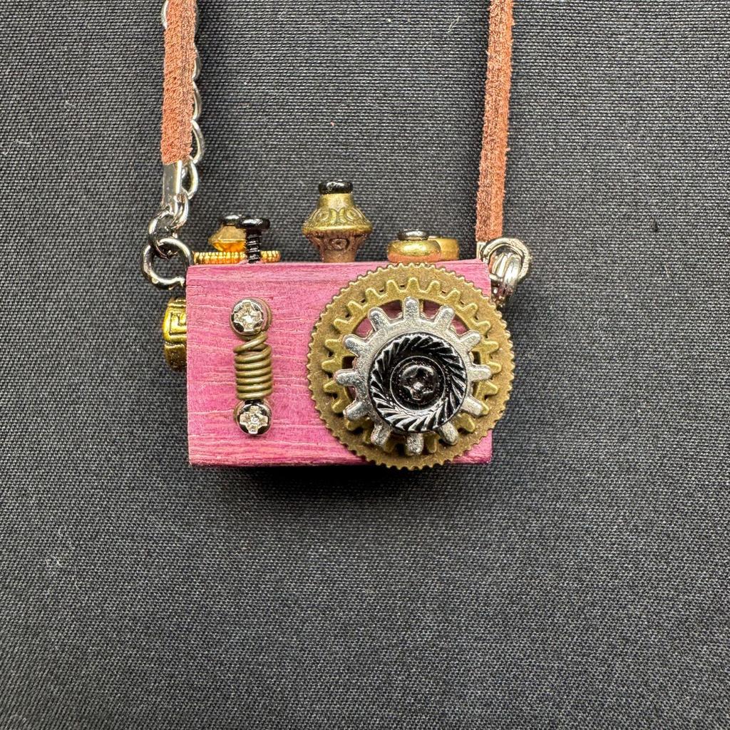 Punk Robot Pendant Necklace: Handmade Hanging Ornament - Unisex Mobile Phone Chain Jewelry