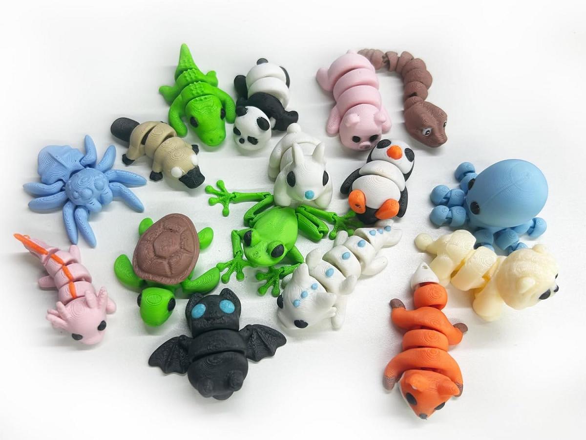 

8/16pcs 3D Printed Small Animal Figures Adorable Animal Figurines Animals Toys for Kids Birthday Gifts for Boys Girls