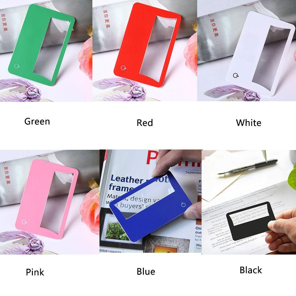 Credit Card Book Small Prints Maps Reading Magnifiers Magnifying Glass Loupe Lens Magnifier Sheet