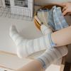 5 Pairs of Women's Spring and Autumn Small Fresh Heel Love Fabric Label Mid Tube Socks