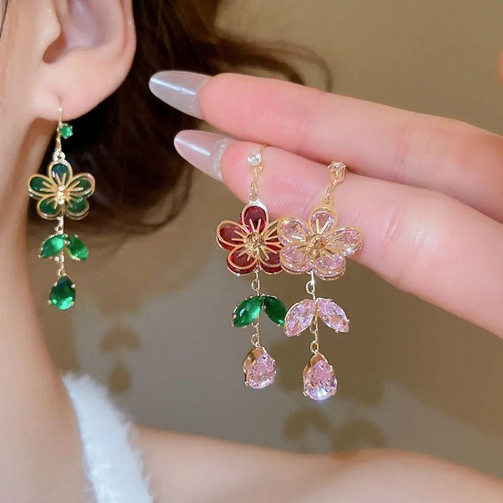 Exquisite Zircon Necklaces Sweet Jewelry Set Niche Clavicle Chain  Jewelry Accessories