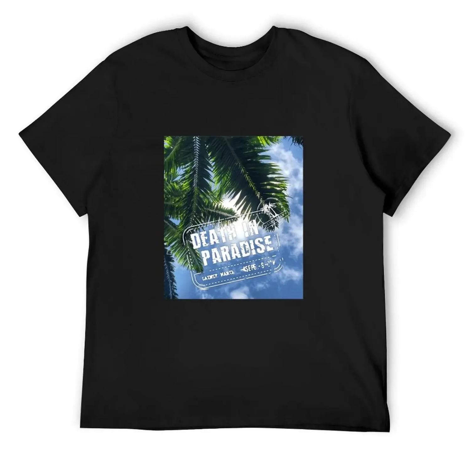 BBC Death in Paradise T-Shirt T-shirts man graphics valentines boutique clothes mens workout shirts XXXXXL чёрный