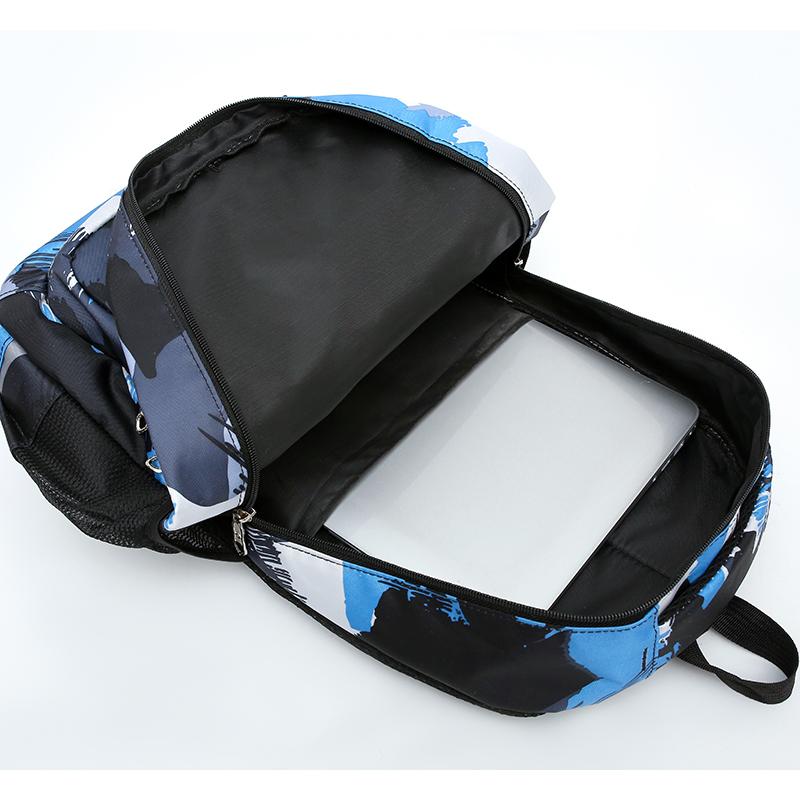 Large Capacity School Bag Backpack Set Male Female Student Three-Piece Backpack