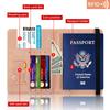 Women Men Rfid Vintage Business Passport Covers Holder Multi-Function Id Bank Card Pu Leather Wallet Case Travel Accessories