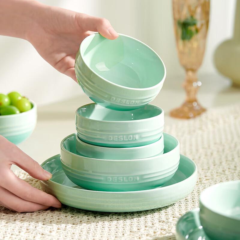 Deslong Warm Sun Series 12-Piece Ceramic Dinnerware Set