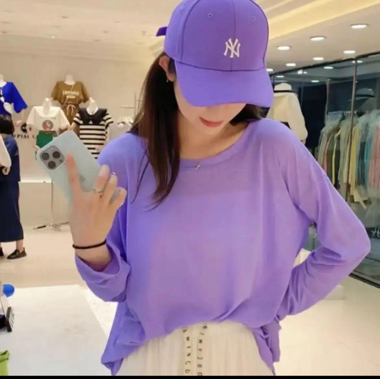 

Женская облегающая футболка с длинным рукавом конфетного цвета для защиты от солнца One Size 80-130 lbs