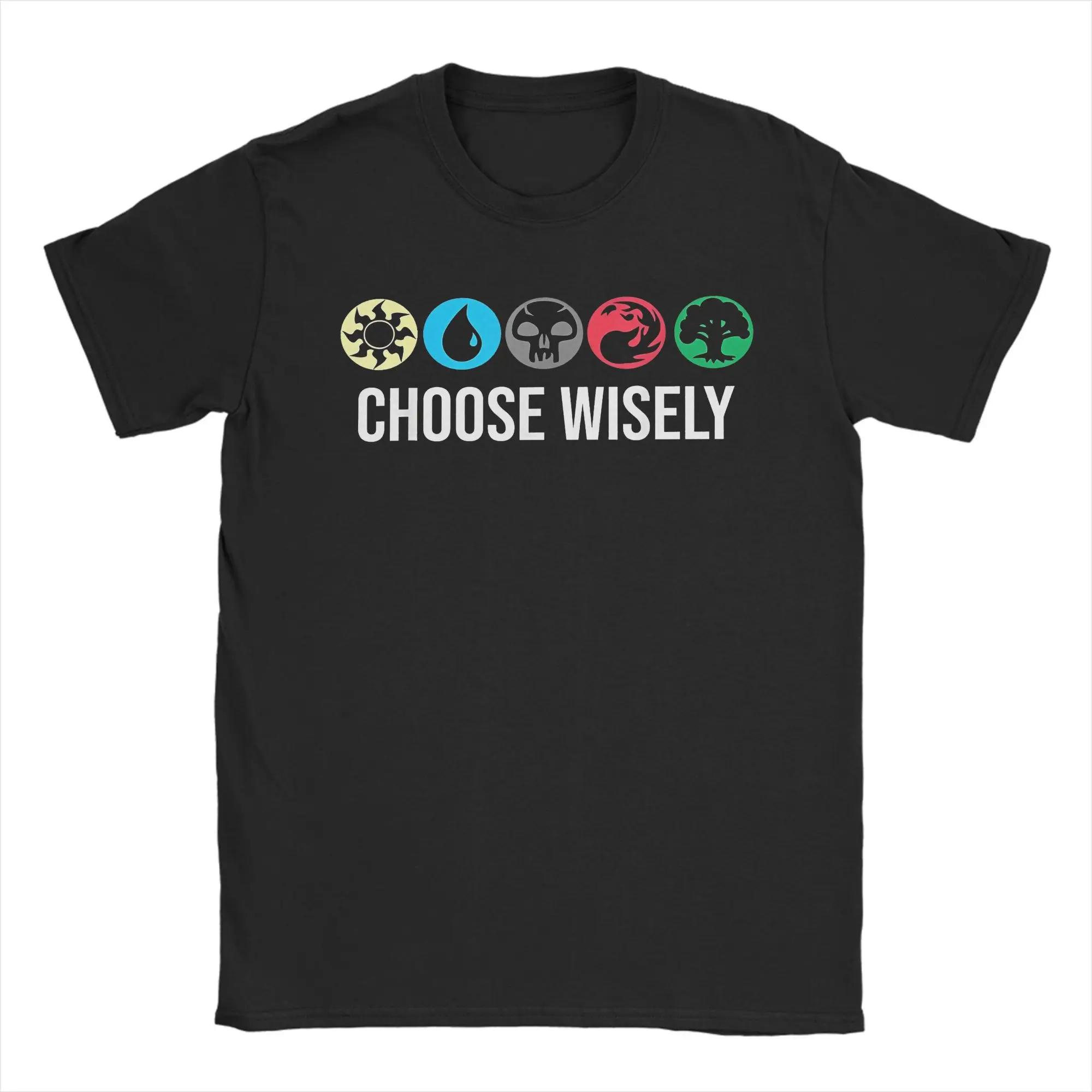 

Amazing Magic Games Gathering MTG Symbols T-Shirt for Men O Neck 100% Cotton T Shirts Short Sleeve Tee Shirt Clothes S